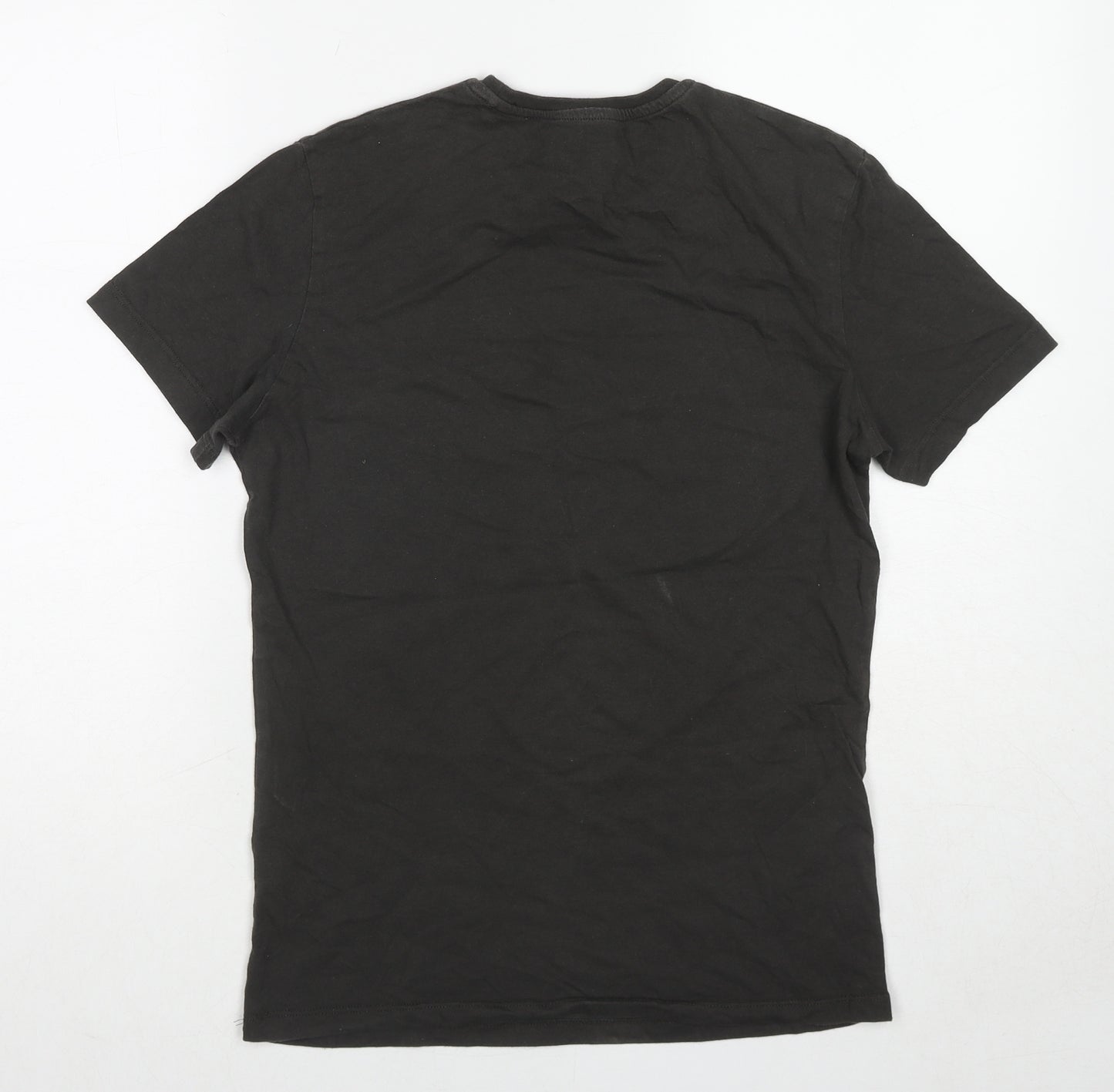 Guinness Mens Black Cotton T-Shirt Size S Round Neck