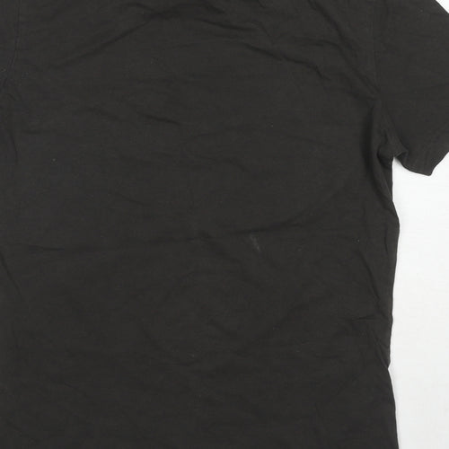Guinness Mens Black Cotton T-Shirt Size S Round Neck