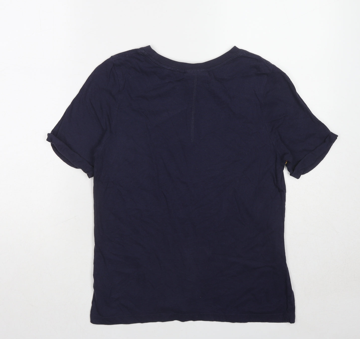 Coca-Cola Womens Blue Cotton Basic T-Shirt Size 10 Round Neck
