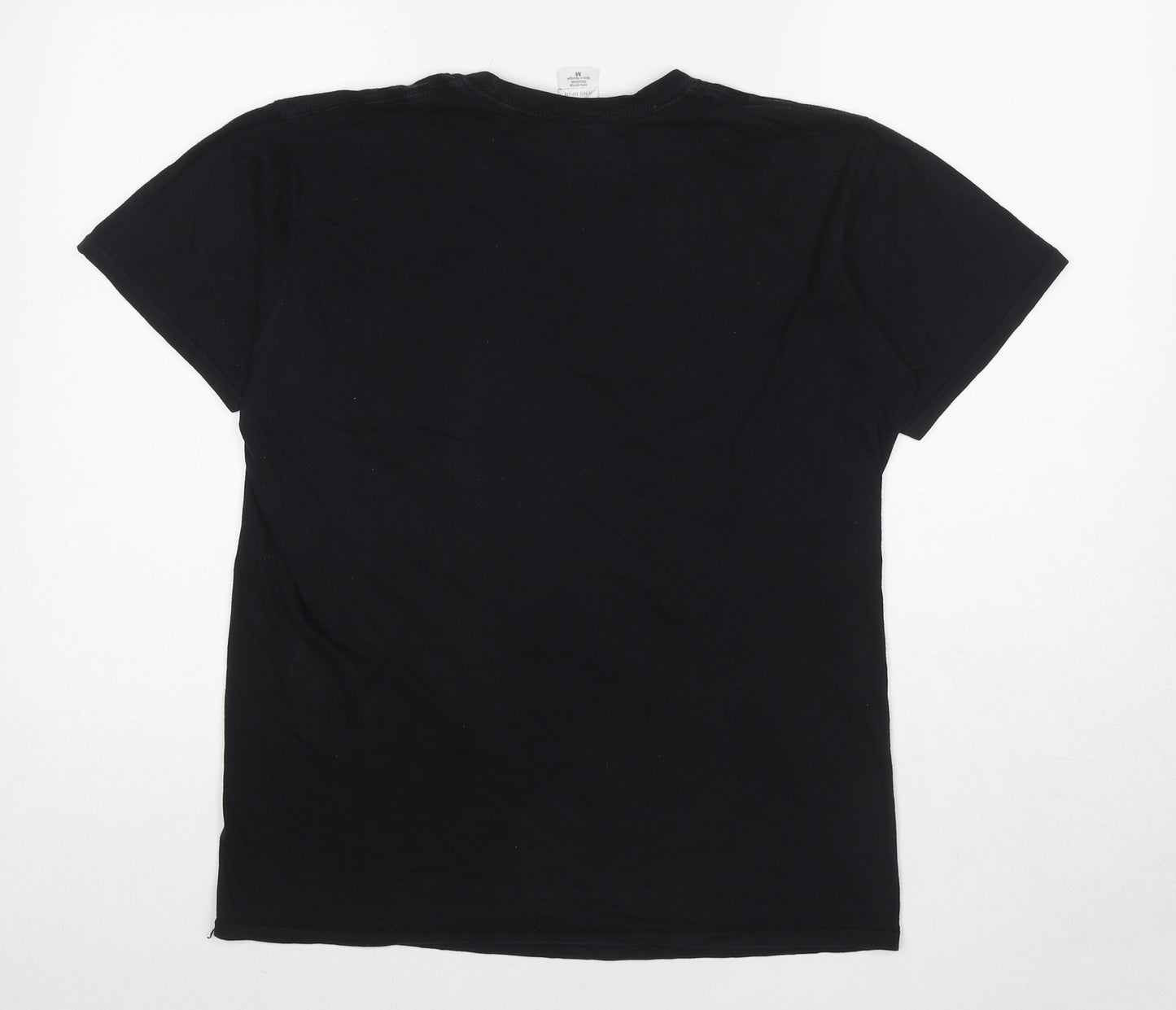 Teenage Mutant Ninja Turtles Mens Black Cotton T-Shirt Size M Round Neck