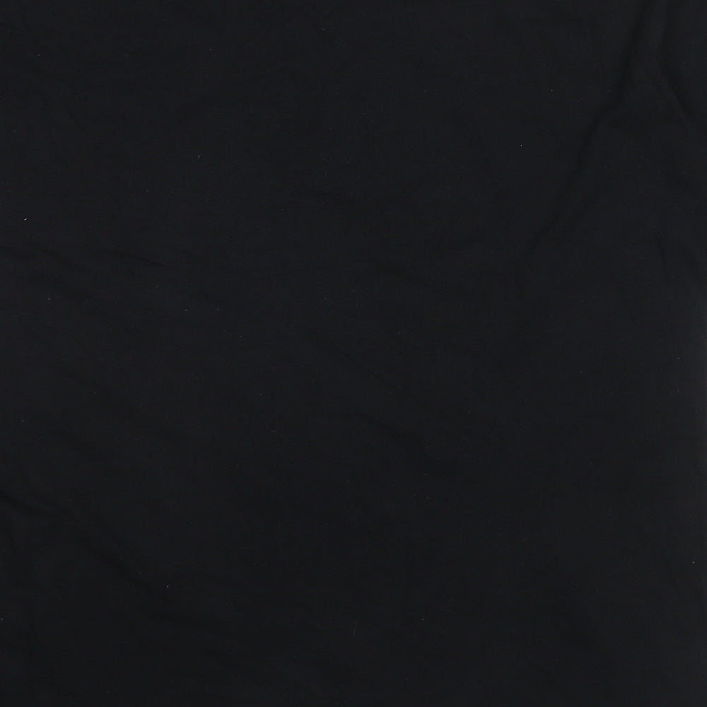 Teenage Mutant Ninja Turtles Mens Black Cotton T-Shirt Size M Round Neck
