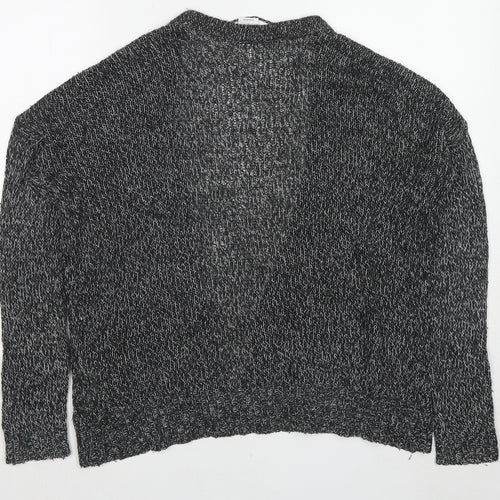 VERO MODA Womens Black V-Neck Acrylic Cardigan Jumper Size S