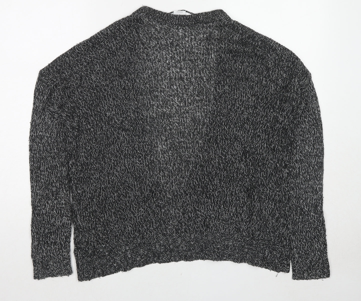 VERO MODA Womens Black V-Neck Acrylic Cardigan Jumper Size S