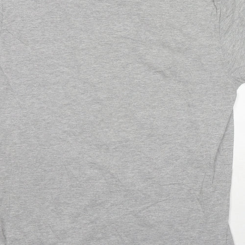 Harry Potter Womens Grey Cotton Basic T-Shirt Size M Round Neck - Gryffindor