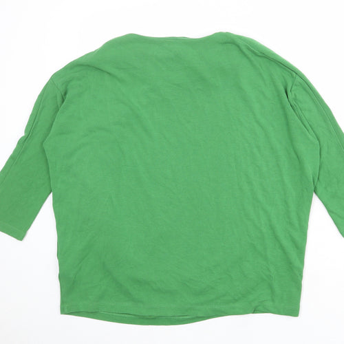 COS Womens Green Viscose Pullover Sweatshirt Size M Pullover