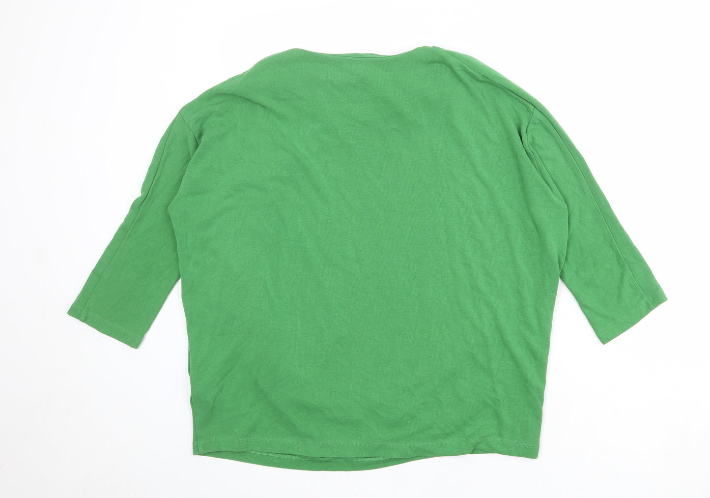 COS Womens Green Viscose Pullover Sweatshirt Size M Pullover
