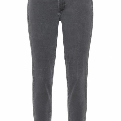 Marks and Spencer Womens Grey Cotton Skinny Jeans Size 8 Regular Zip