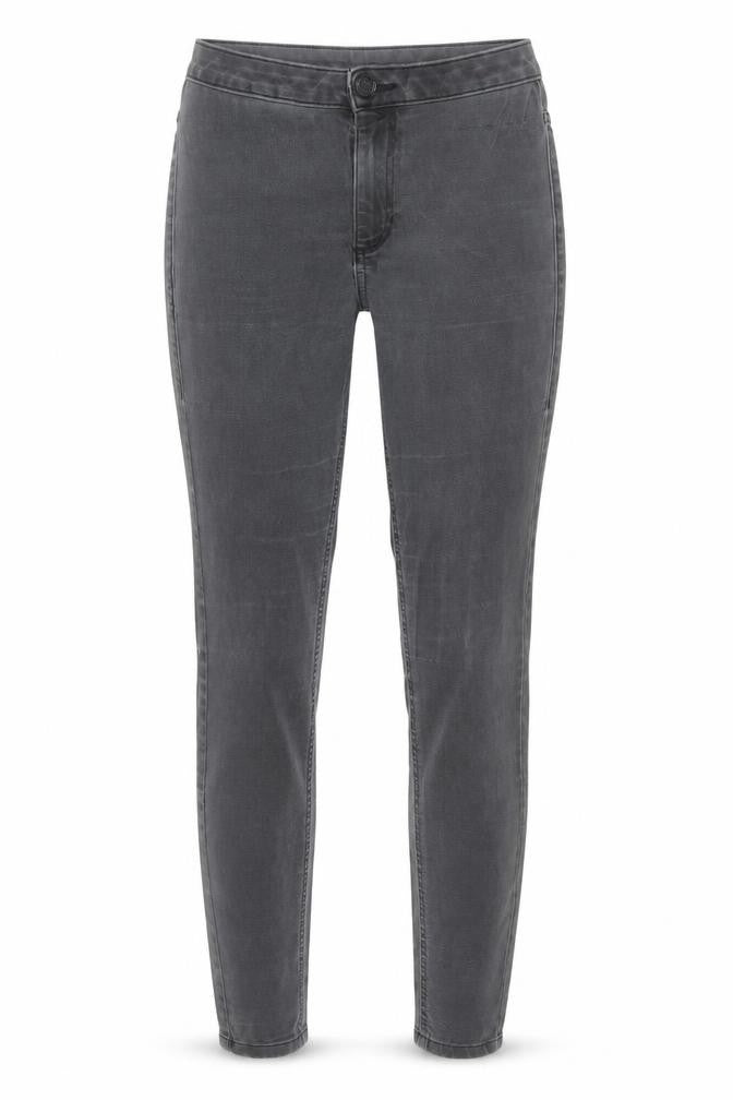 Marks and Spencer Womens Grey Cotton Skinny Jeans Size 8 Regular Zip