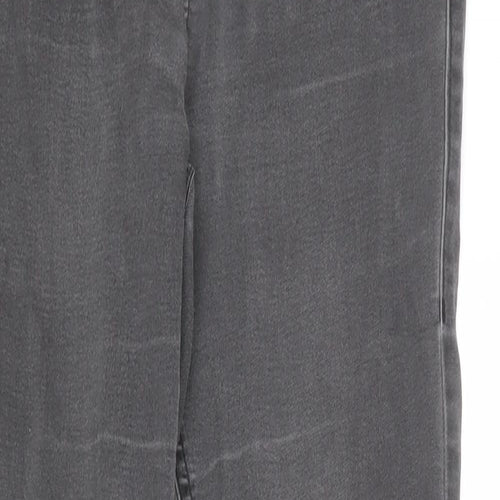 Marks and Spencer Womens Grey Cotton Skinny Jeans Size 8 Regular Zip
