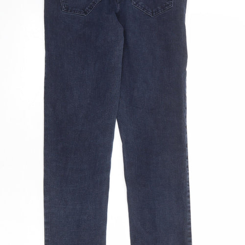 Maine New England Womens Blue Cotton Straight Jeans Size 8 Regular