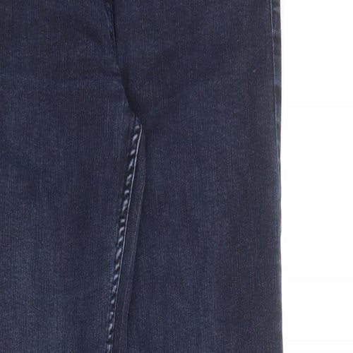Maine New England Womens Blue Cotton Straight Jeans Size 8 Regular