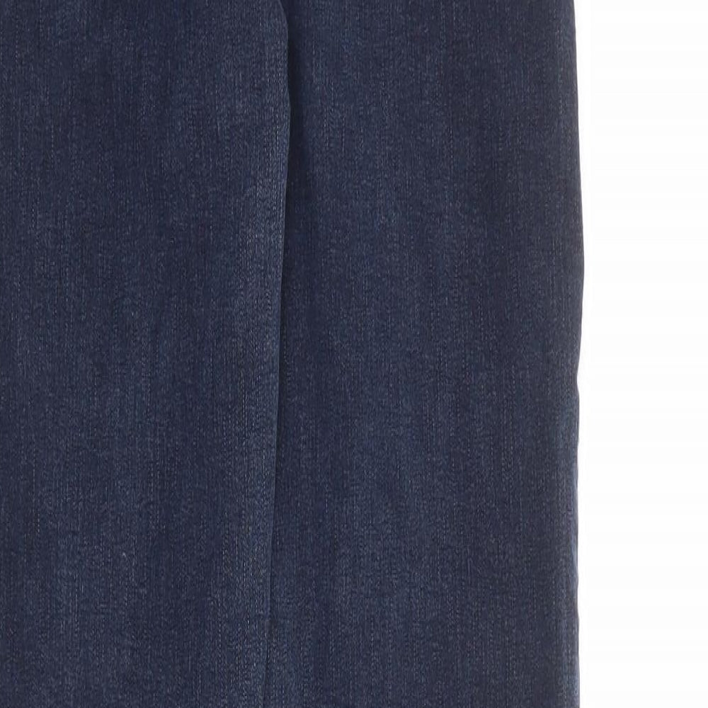 Maine New England Womens Blue Cotton Straight Jeans Size 8 Regular
