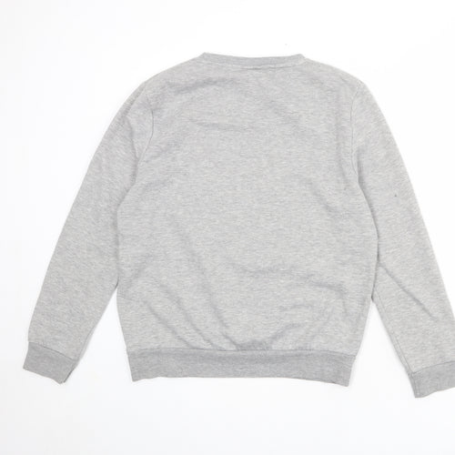 Disney Womens Grey Polyester Pullover Sweatshirt Size 10 Pullover - Mickey Mouse Size 10-12