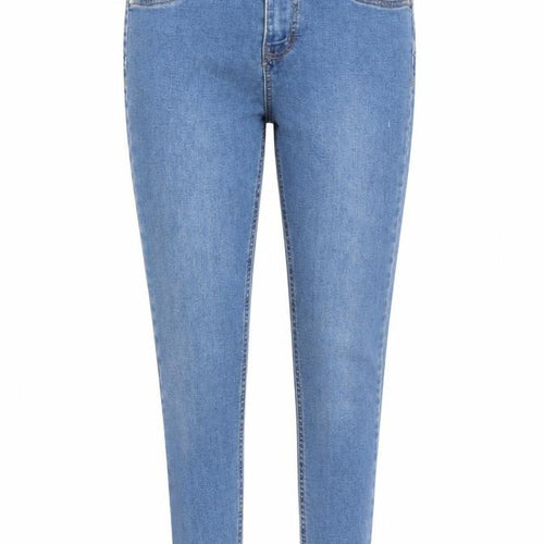 Denim & Co. Womens Blue Cotton Skinny Jeans Size 10 Regular Zip