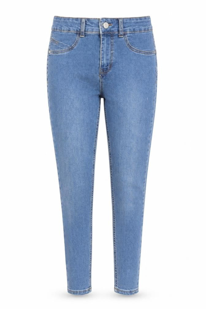 Denim & Co. Womens Blue Cotton Skinny Jeans Size 10 Regular Zip