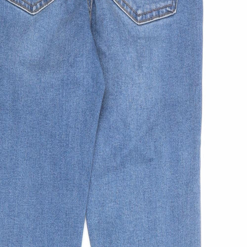 Denim & Co. Womens Blue Cotton Skinny Jeans Size 10 Regular Zip