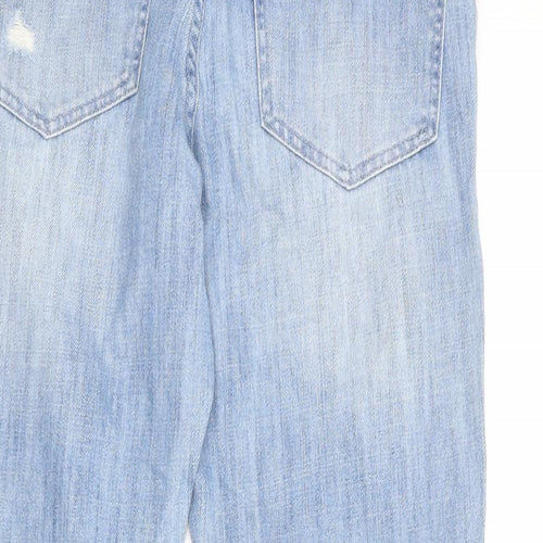 Amazing Woman Womens Blue Cotton Straight Jeans Size 10 Regular Zip