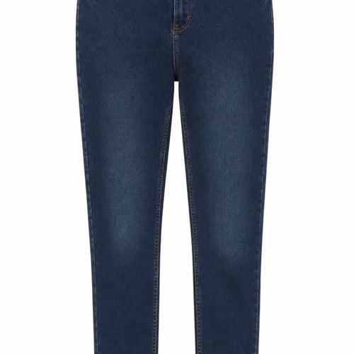 Denim & Co. Girls Blue Cotton Skinny Jeans Size 13-14 Years Regular Zip