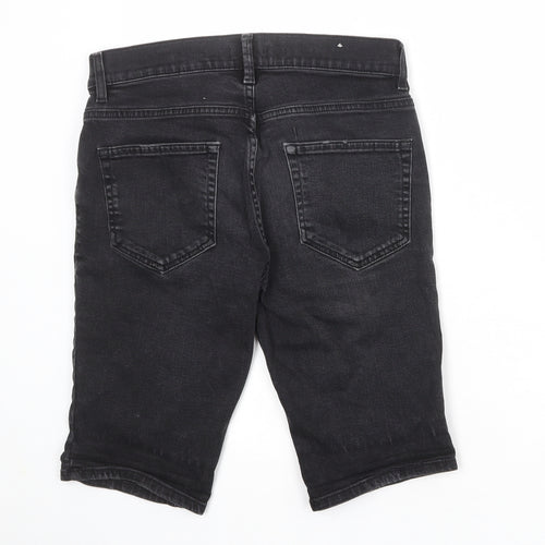 Topman Mens Grey Cotton Chino Shorts Size 30 in Regular Button