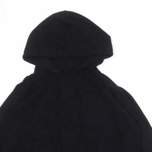 QED London Womens Black Viscose Pullover Hoodie Size S Pullover
