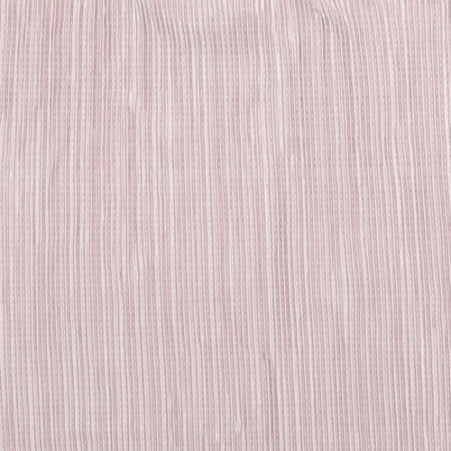 ASOS Womens Pink Geometric Polyester Basic Blouse Size 8 Round Neck