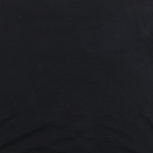 Bonmarché Womens Black Striped Polyester Basic Blouse Size XL Round Neck - Flowers