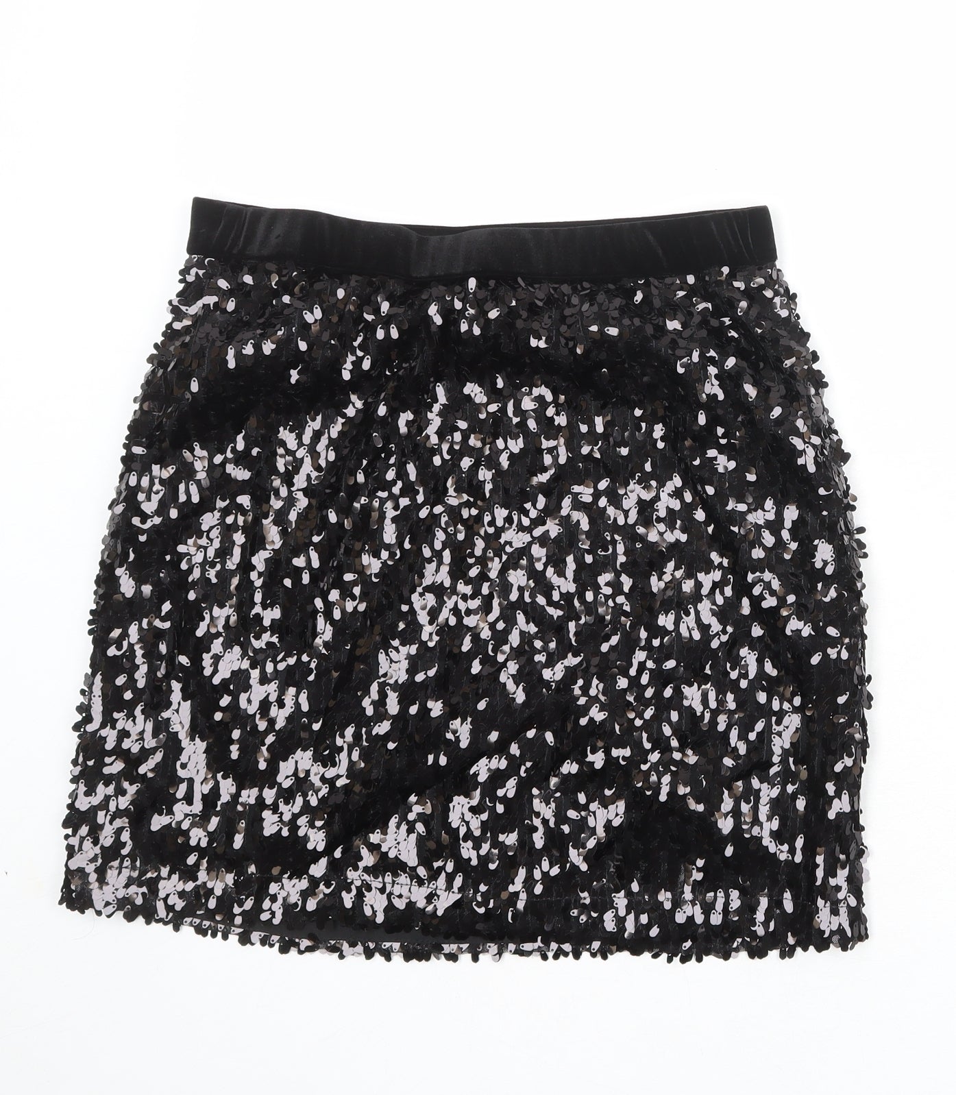 Marks and Spencer Womens Black Polyester A-Line Skirt Size 10