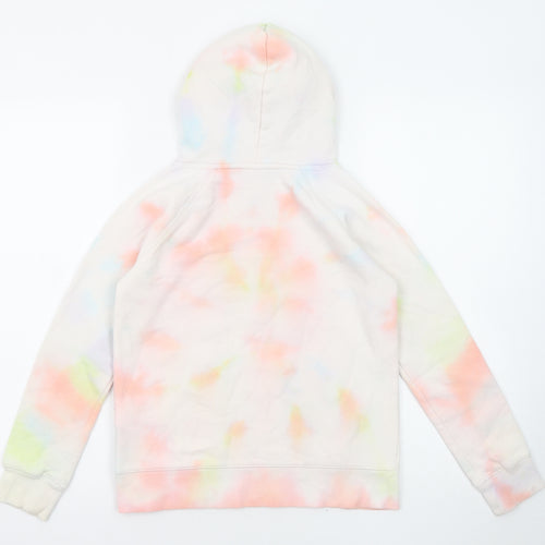 Amazon Girls Multicoloured Geometric Cotton Pullover Hoodie Size 9 Years Pullover