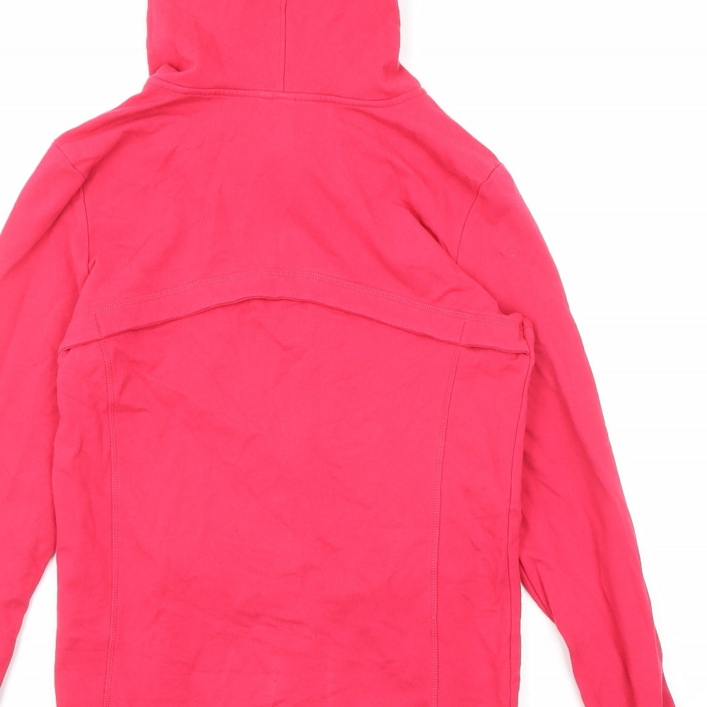 NEXT Womens Pink Cotton Full Zip Hoodie Size 12 Zip
