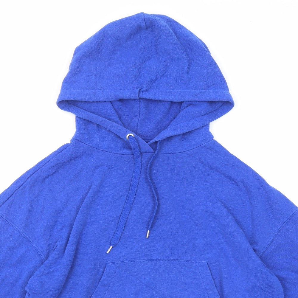 Divided by H&M Womens Blue Cotton Pullover Hoodie Size S Pullover