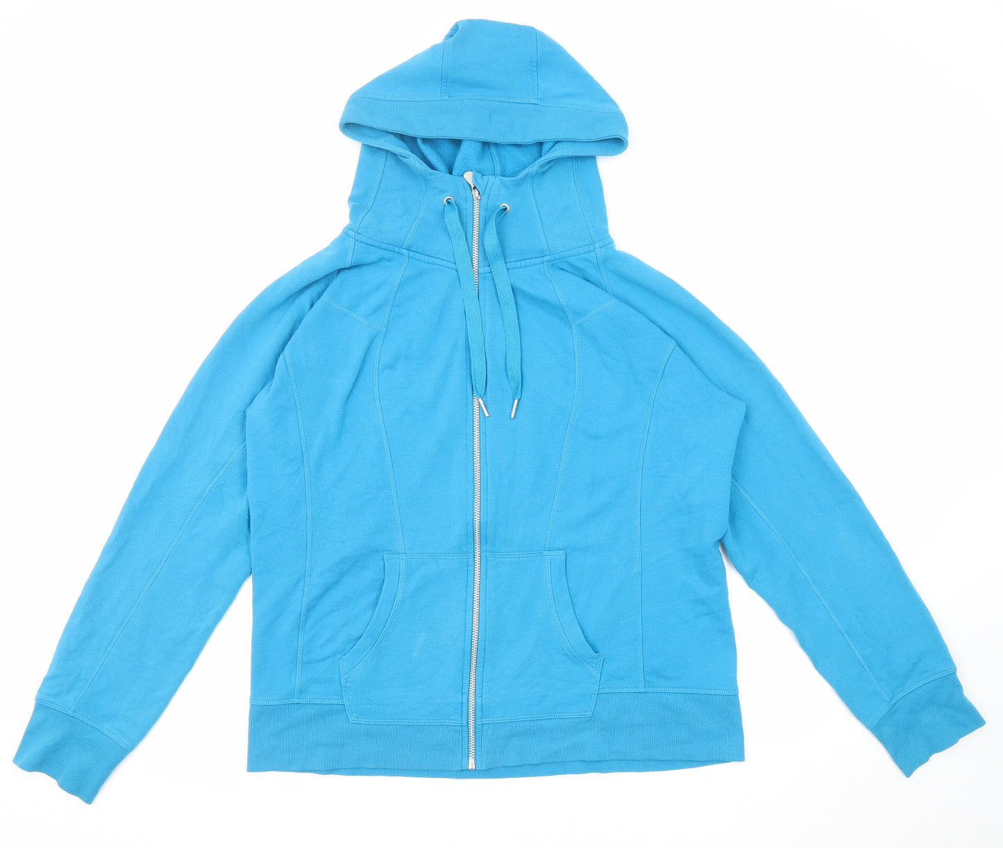 Champion Womens Blue Cotton Full Zip Hoodie Size XL Zip