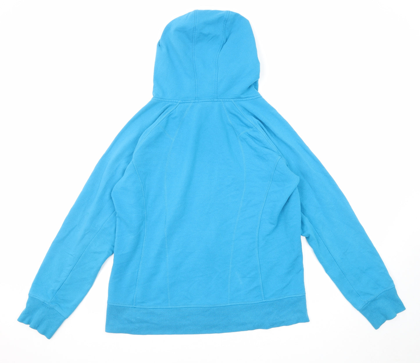 Champion Womens Blue Cotton Full Zip Hoodie Size XL Zip