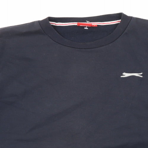 Slazenger Mens Blue Polyester Pullover Sweatshirt Size L