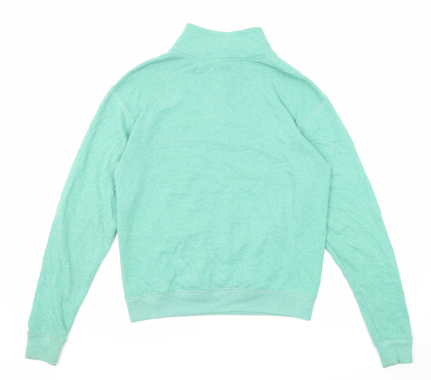 Victoria's Secret Womens Green Cotton Pullover Sweatshirt Size XS Zip - Pink