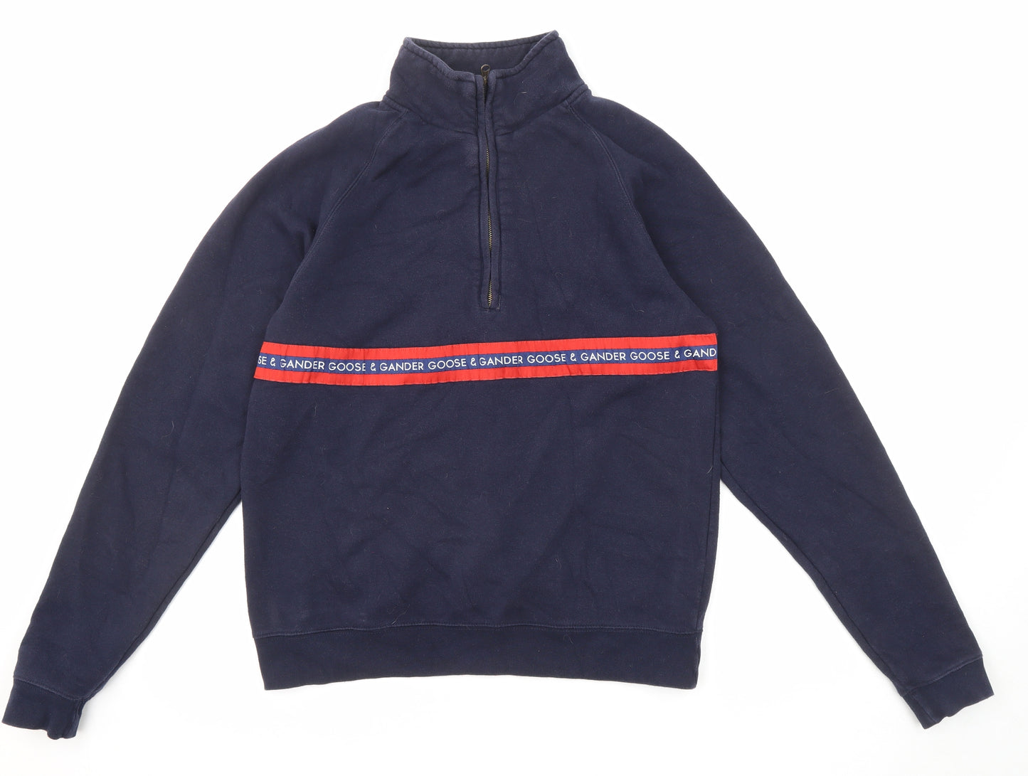 Goose & Gander Mens Blue Cotton Henley Sweatshirt Size M