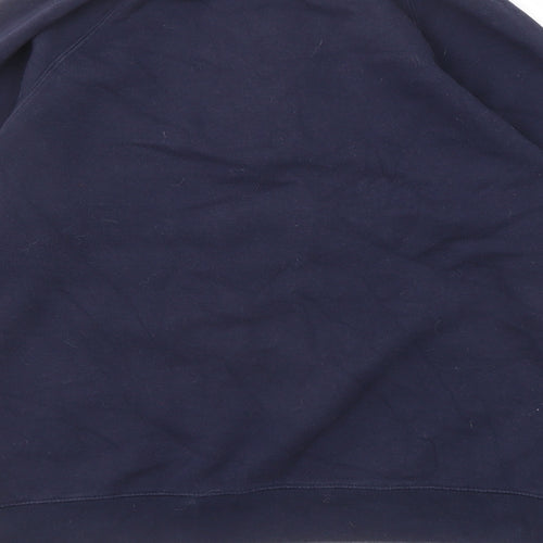 Goose & Gander Mens Blue Cotton Henley Sweatshirt Size M