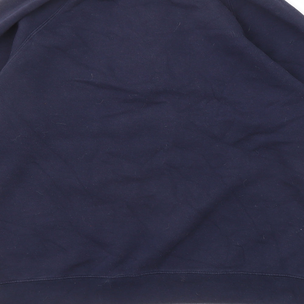 Goose & Gander Mens Blue Cotton Henley Sweatshirt Size M