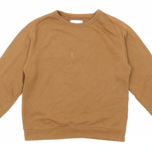 Zara Girls Brown Cotton Pullover Sweatshirt Size 10 Years Pullover