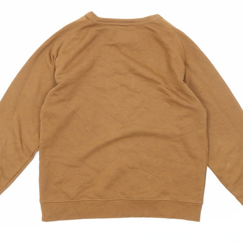 Zara Girls Brown Cotton Pullover Sweatshirt Size 10 Years Pullover