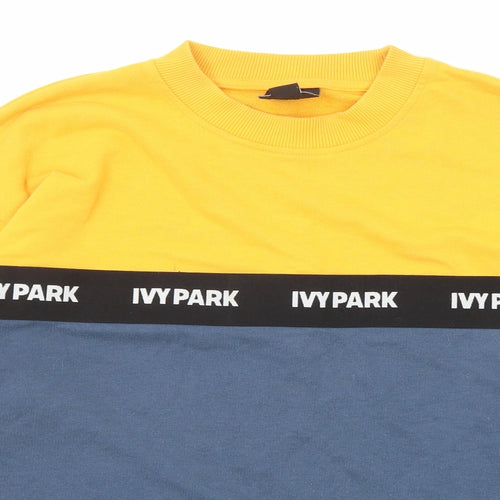 IVY PARK Mens Blue Polyester Pullover Sweatshirt Size XS - Colourblock