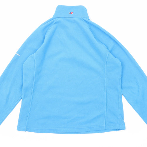 Berghaus Womens Blue Polyester Pullover Sweatshirt Size 16 Zip