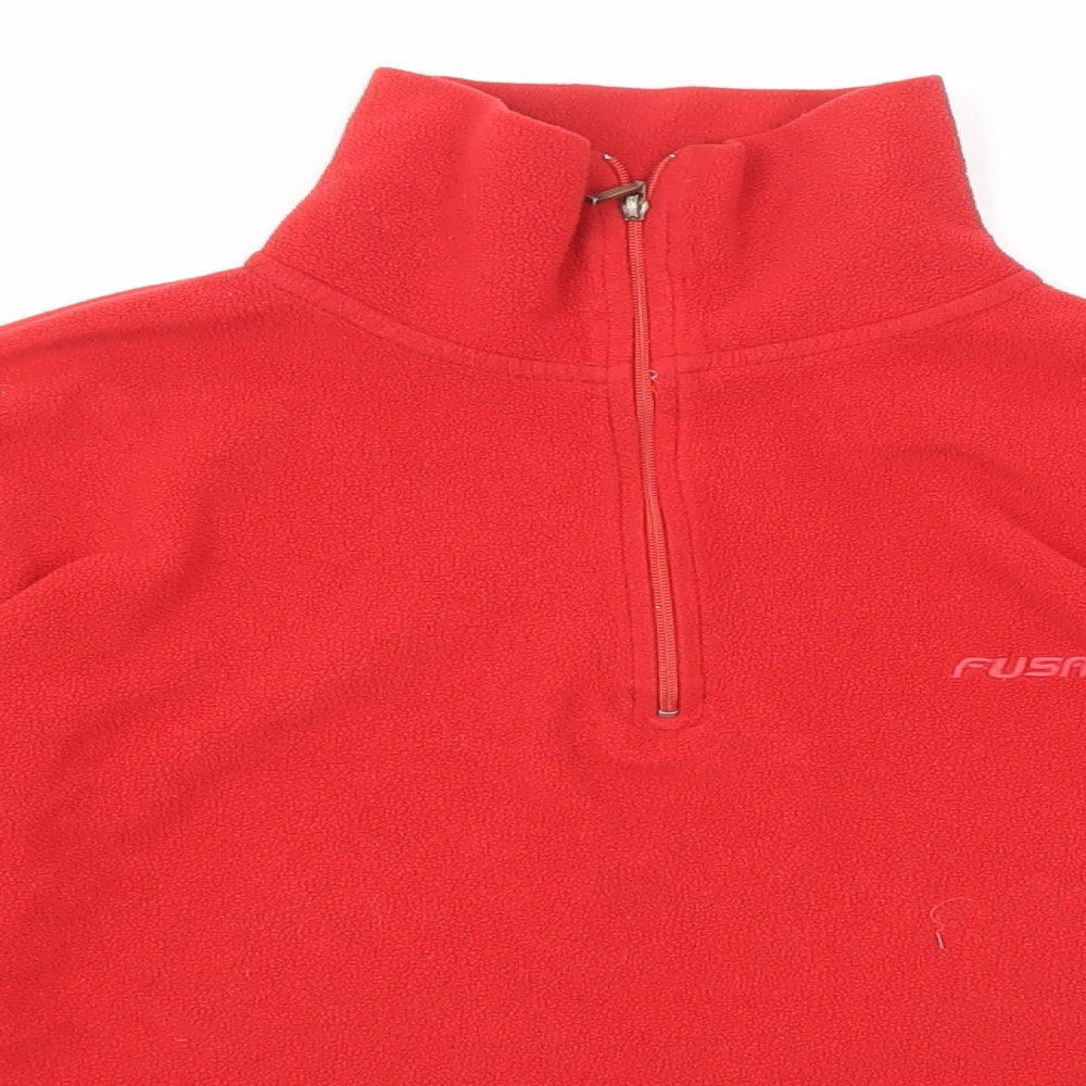 Fusalp Womens Red Polyester Pullover Sweatshirt Size 14 Zip - Go getter
