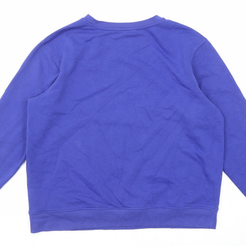 Marks and Spencer Womens Blue Cotton Pullover Sweatshirt Size M Pullover - Le Marais Paris