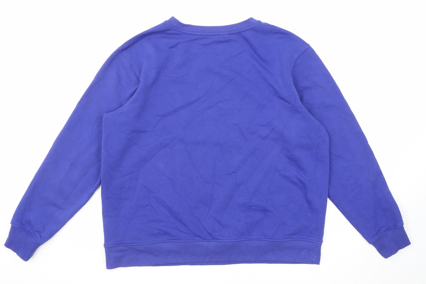 Marks and Spencer Womens Blue Cotton Pullover Sweatshirt Size M Pullover - Le Marais Paris