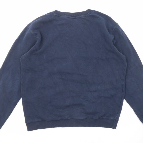 Nike Womens Blue Cotton Pullover Sweatshirt Size XL Pullover