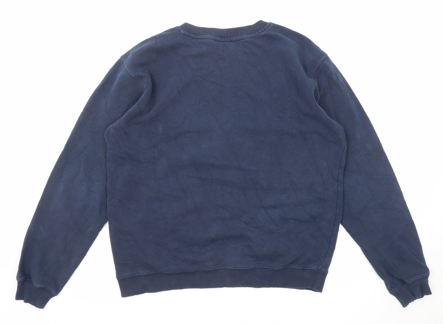 Nike Womens Blue Cotton Pullover Sweatshirt Size XL Pullover