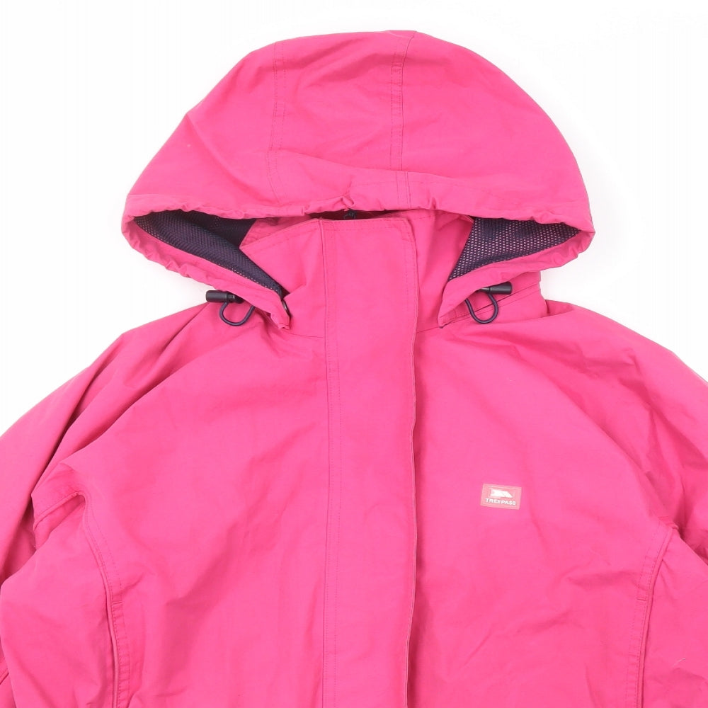 Trespass Womens Pink Windbreaker Jacket Size 12 Zip