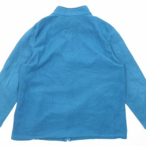 Alison Vallee Womens Blue Jacket Size XL Zip