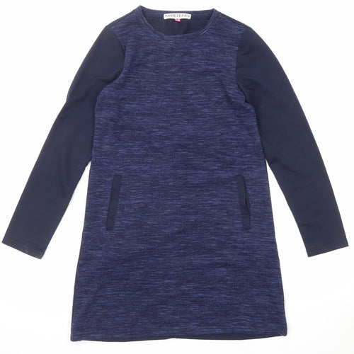 Voir Jeans Womens Blue Cotton Jumper Dress Size S Round Neck Pullover