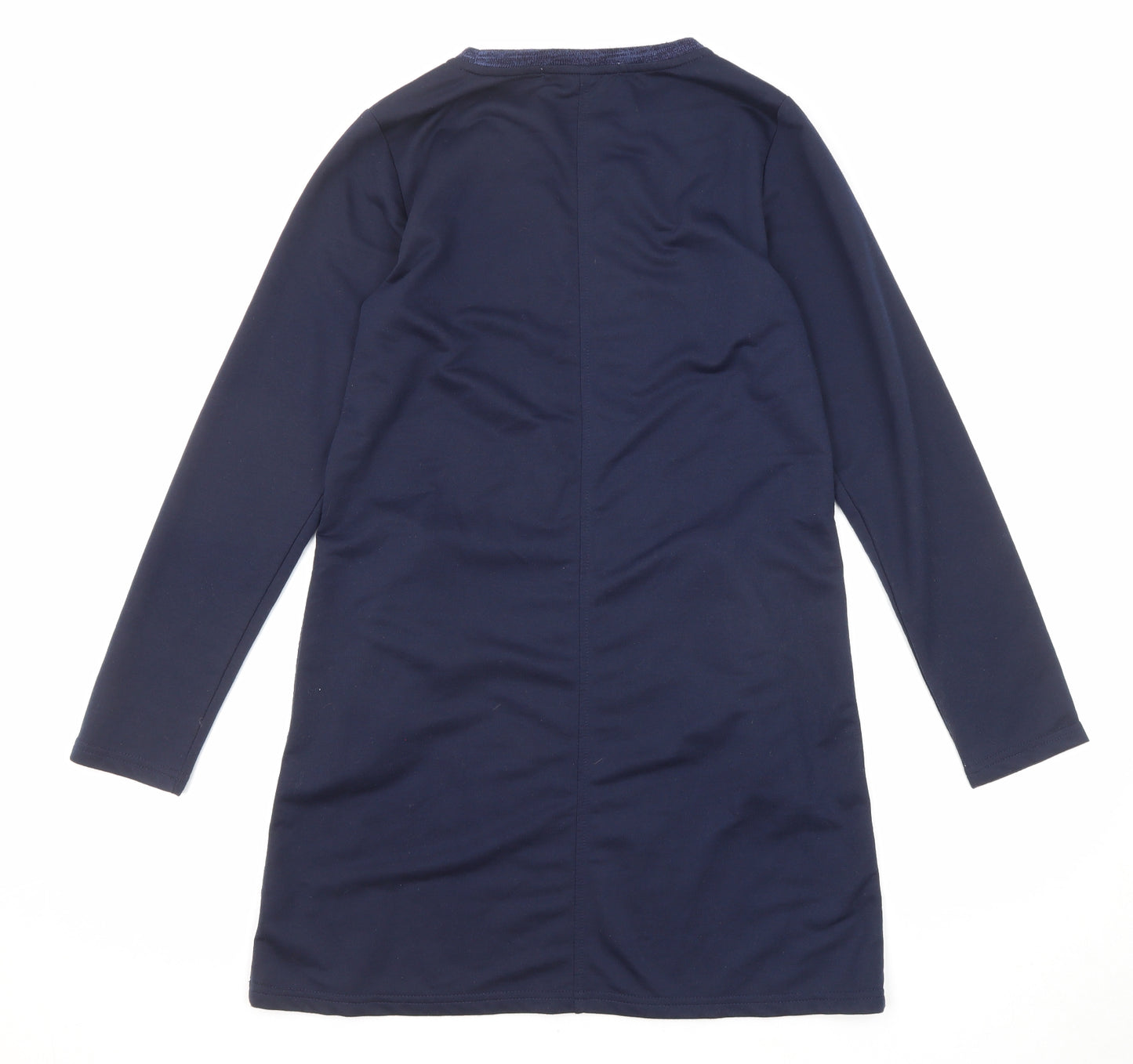 Voir Jeans Womens Blue Cotton Jumper Dress Size S Round Neck Pullover